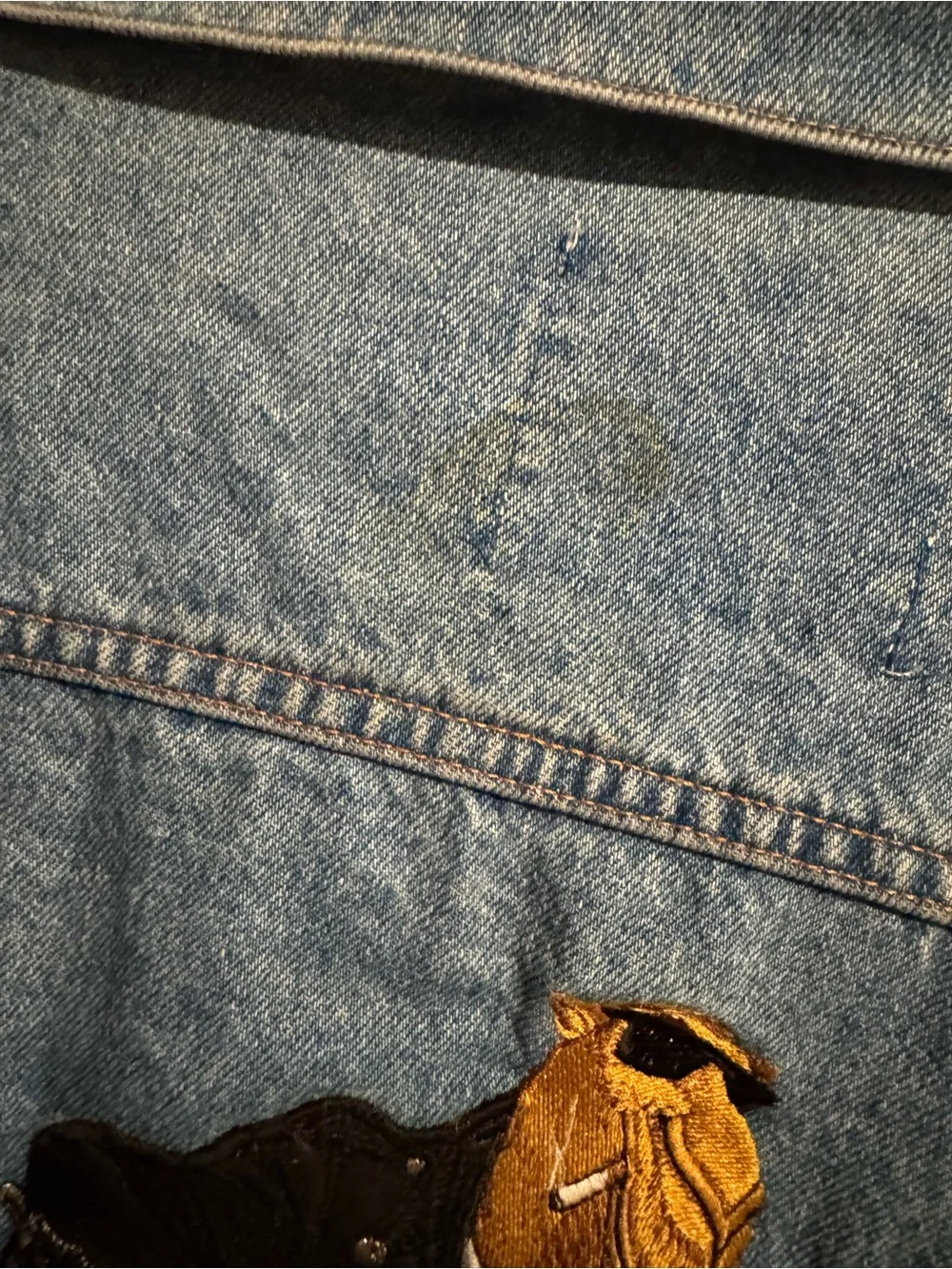 Rare Vintage 90s Camel Denim Jacket